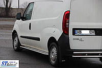 Боковые подножки Premium (2 шт, нерж) - Opel Combo 2012-2018 гг.