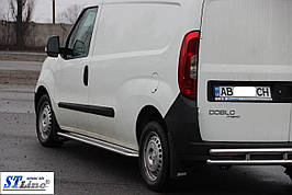 Бічні підніжки Premium (2 шт., нерж) - Opel Combo 2012-2018 рр ..