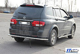 Задня дуга AK005 (нерж) - SsangYong Kyron 2008+ рр.