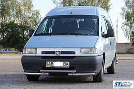 Передня захист ST009 (нерж) - Peugeot Expert 1996-2007 рр.