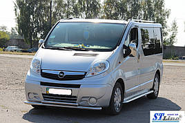 Передня захист ST014 (нерж.) Opel Vivaro 2001-2015 рр.