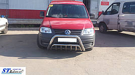 Кенгурятник WT002 (нерж) - Volkswagen Caddy 2004-2010 рр.