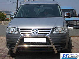 Кенгурятник WT005 (нерж) - Volkswagen Caddy 2004-2010 рр.