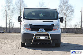 Кенгурятник QT-Spec (нерж.) - Renault Trafic 2001-2015 рр.