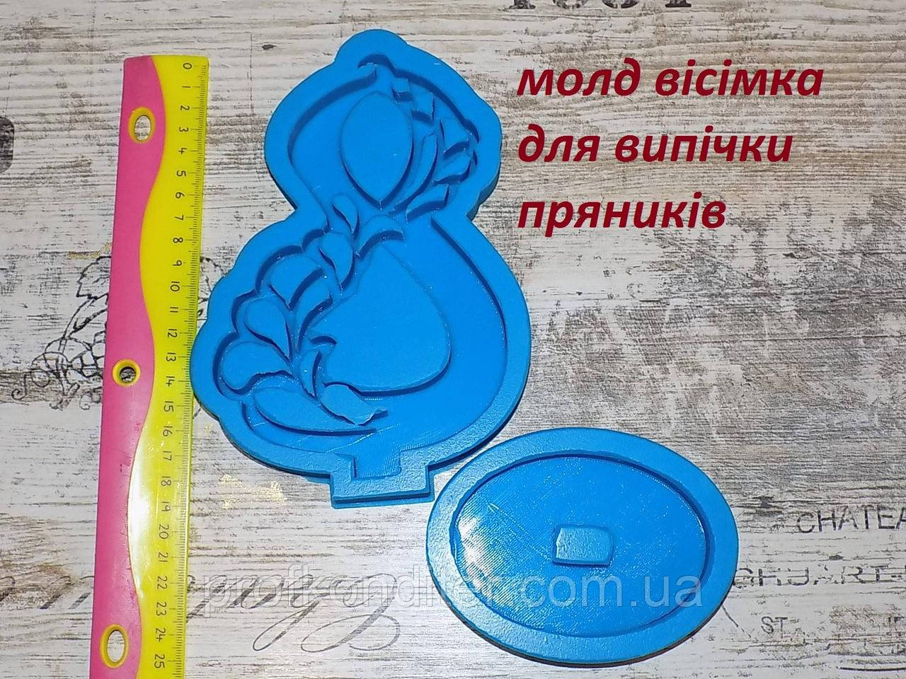 Силіконовий молд для пряника, шоколаду 8-КА ажурна на пiдставцi в форматі ЗД, фото 1