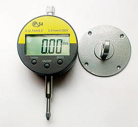 Цифровий індикатор годинникового типу Kronos ИЧЦ 0-12,7 мм (0,01 мм) з вушком у водозащитном корпусі IP54