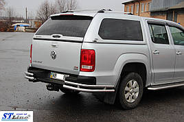 Задні куточки AK003-Double (2 шт., нерж) - Volkswagen Amarok