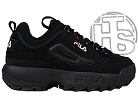 Женские кроссовки Fila Disruptor II 2 Black Winter (с мехом) FW01653-018