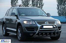 Кенгурятник WT003 Special (нерж) - Volkswagen Touareg 2002-2010 рр.