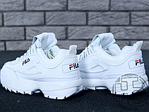 Жіночі кросівки Fila Disruptor II 2 Leather White Winter (с мехом) FW01655-111, фото 5