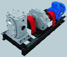 Насосна установка ДС-134 з насосом бітумним ДС-125 редуктором 1ЦУ і електродвигуном бітумна