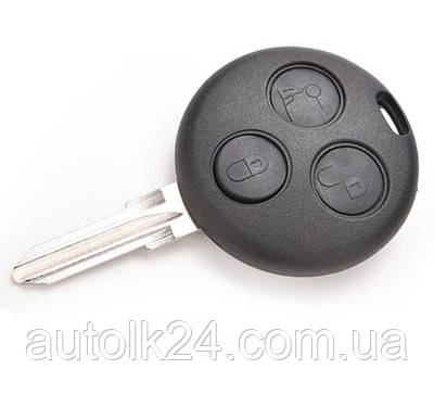 Заготівка корпус ключа Smart Fortwo 3 кнопки, фото 1