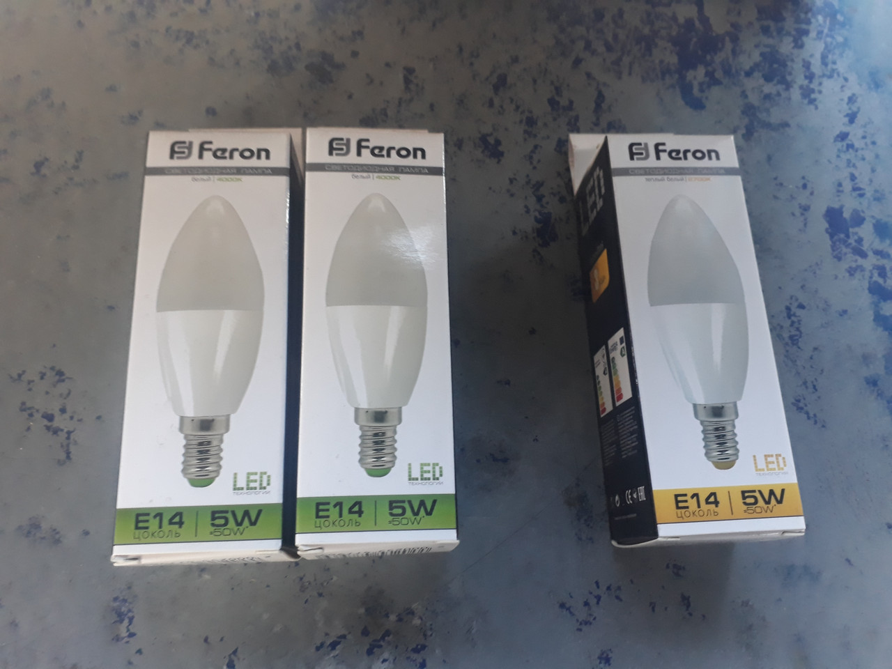 LED лампа Свічка 5w FERON LB-97 220v E14 4000K 400Lm, фото 1