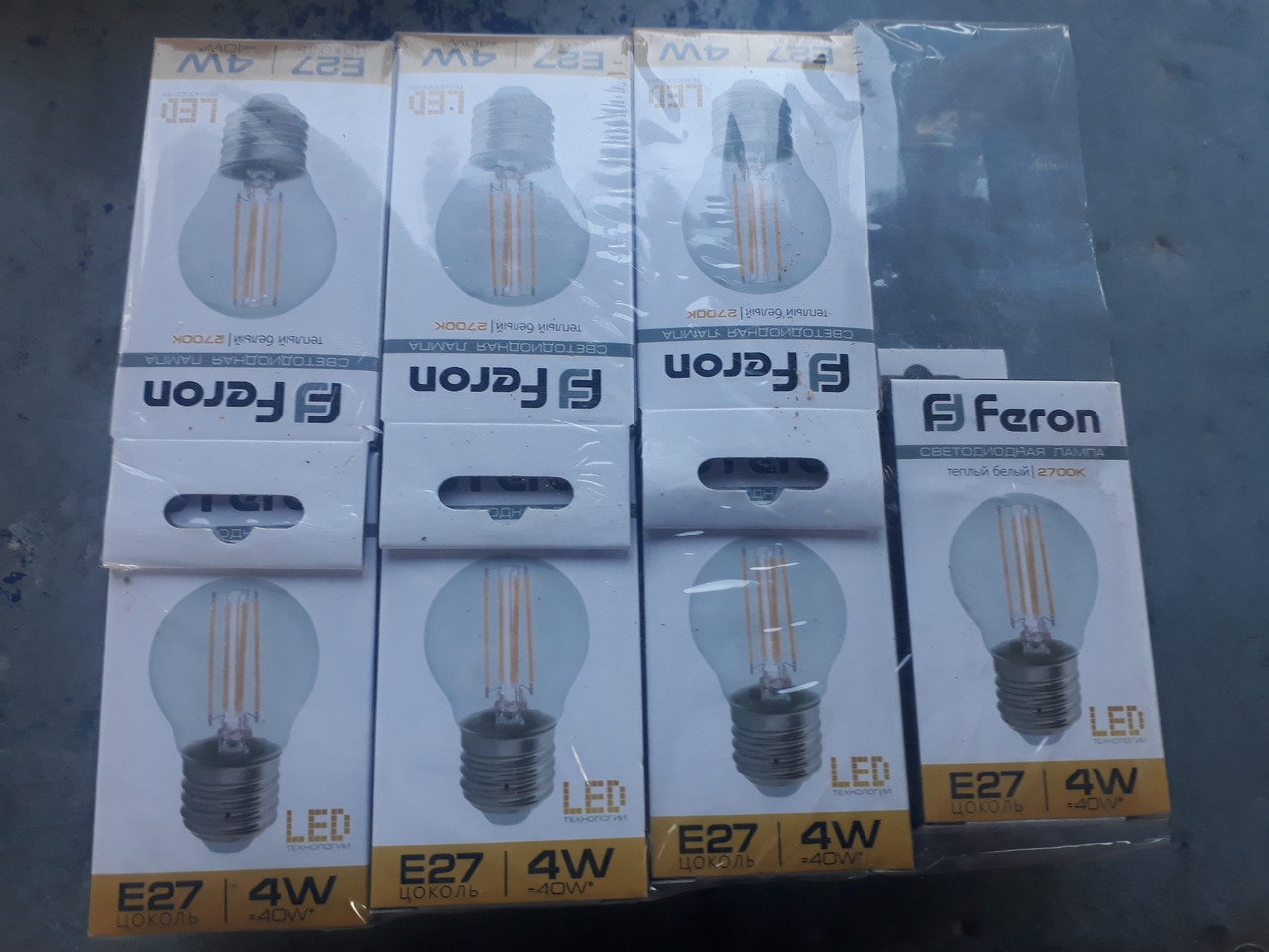 Filament Лампа шарик Feron LB-61 4W 4 LED E27 2700K
