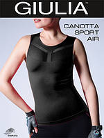 Черная спортивная эластичная майка CANOTTA SPORT AIR (размер S/M)