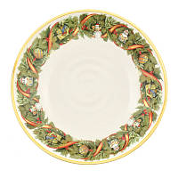 Набор новогодних керамических тарелок для супа «Яркое Рождество» Villa Grazia, 6 шт.