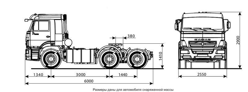 Тягач КАМАЗ 6460 (6х4)