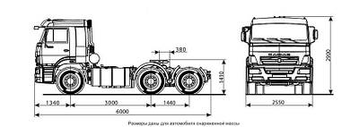 Тягач КАМАЗ 6460 (6х4)
