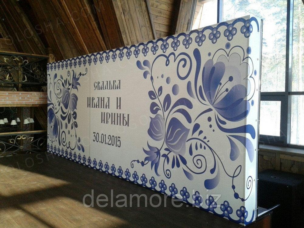 Оренда ексклюзивного Бренд волла, press wall прямого без люверсів