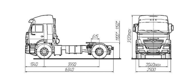 Тягач КАМАЗ Седельний тягач КАМАЗ-5460, фото 1