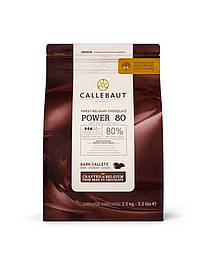 Чорний шоколад 80 % какао 2.5 кг POWER 80, Callebaut