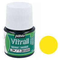 Фарба вітражна Pebeo Vitrail на основі розчинника Лимонний 45 мл (P-050-023)