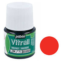 Фарба вітражна Pebeo Vitrail на основі розчинника Лососевий 45 мл (P-050-032)