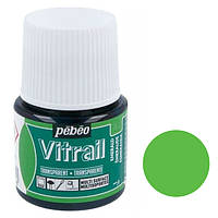 Фарба вітражна Pebeo Vitrail на основі розчинника Яблучний зелений 45 мл (P-050-034)