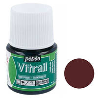 Фарба вітражна Pebeo Vitrail на основі розчинника Коричневий 45 мл (P-050-011)
