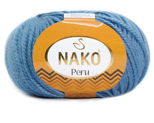 Турецька пряжа для в'язання NAKO Peru(перу) шерсть з альпака - 6834 джинс