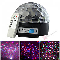 Світлодіодний дискошар LED Magic Ball Light MP3 6 кольорів