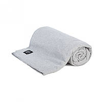 Бавовняний, натуральний полуторний світло-сірий плед DOMUS (Словіння)