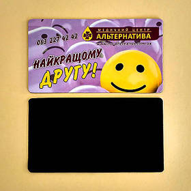 Магнитные визитки на заказ для медицинского центра. Размер 90х50 мм 6