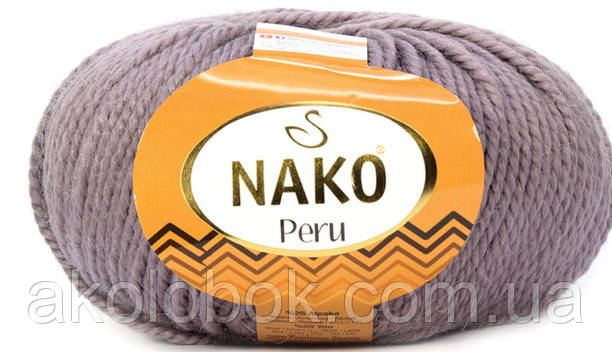 Турецька пряжа для в'язання NAKO Peru(перу) шерсть з альпака -10155 виноградний сік