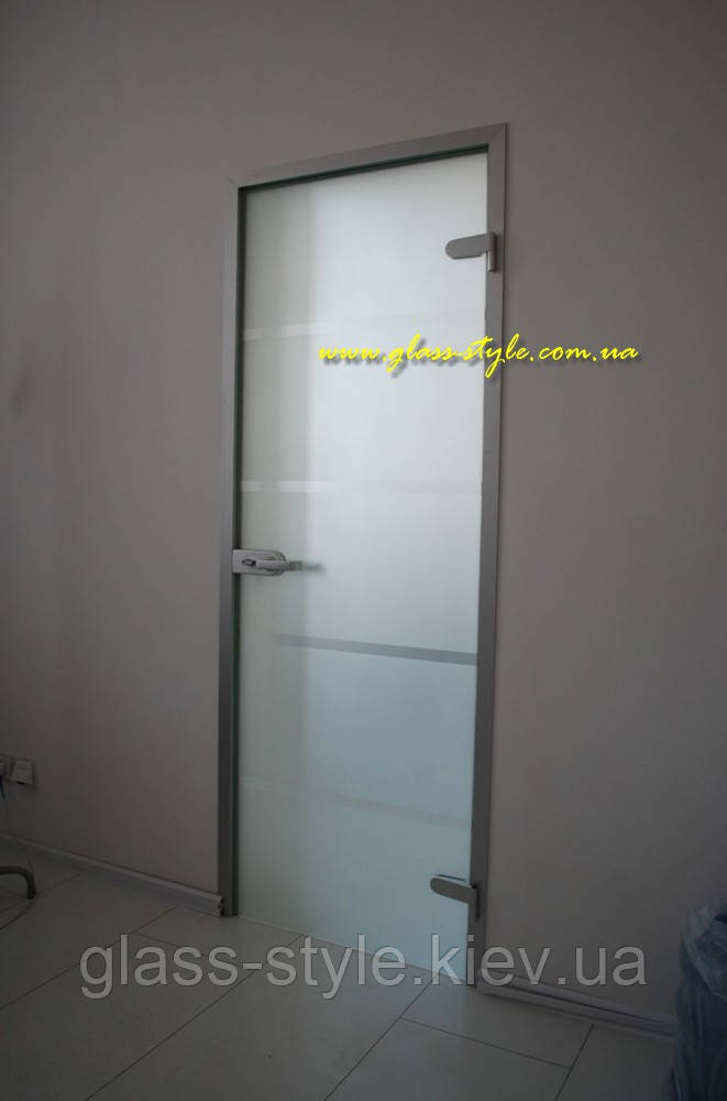 Стеклянные межкомнатные двери алюминиевые - фото 10 - id-p11201465