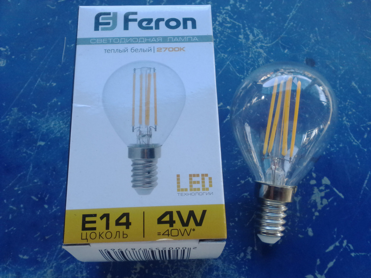 Filament Світлодіодна Лампа FERON LB-61 4W 2700k E14