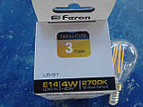 Filament Світлодіодна Лампа FERON LB-61 4W 2700k E14, фото 3