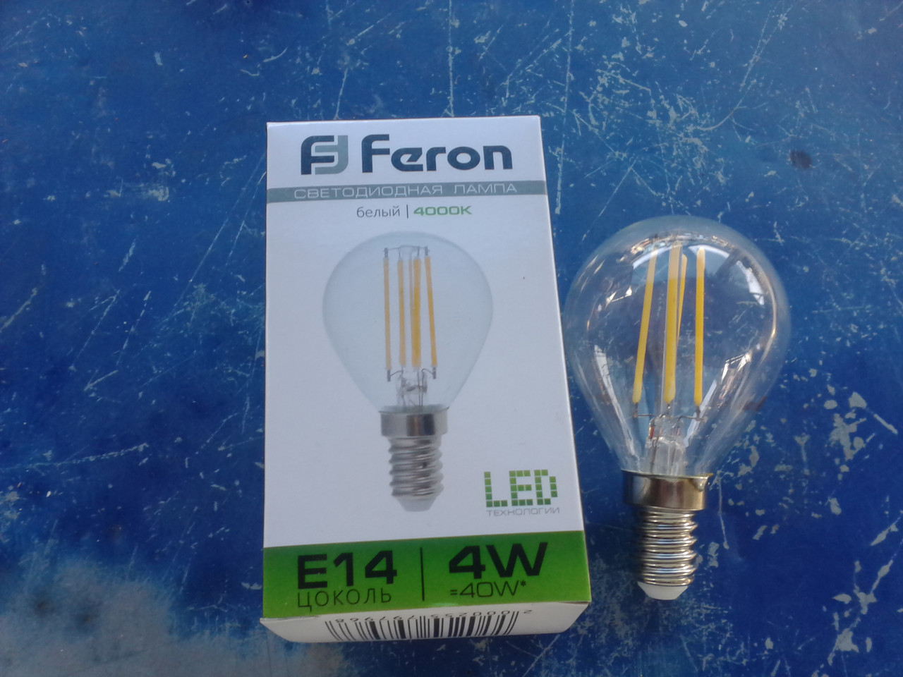 Filament Світлодіодна Лампа FERON LB-61 4W E14 4000k