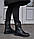 Розмір 36 - устілка 23 сантиметри  Жіночі зимові шкіряні черевики, на танкетці, чорні  Viscala 27840/01, фото 4