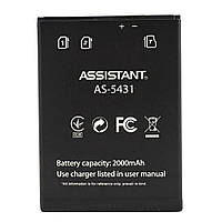 Аккумулятор AS-5431 для Assistant AS-5431 (Original), 2000 mAh