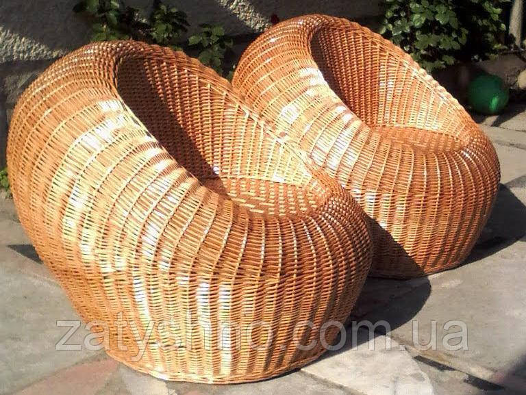 Большое плетеное кресло из лозы - фото 4 - id-p821607921