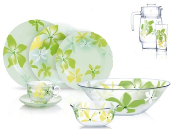 Green Ode Сервіз столовий 46 пр. Luminarc N6728