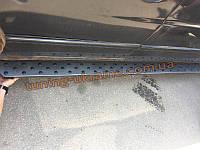 Пороги боковые подножки площадки БМВ стиль цвет молотковый на Mercedes Vito 1996-2003