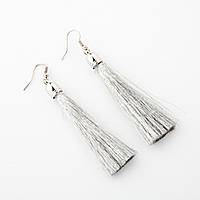 Сережки-пензля "Срібло" 