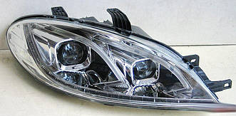 Передні фари Chevrolet Lacetti хетч (5 дверей) тюнінг LED оптика (хром)