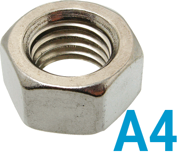 Гайка шестигранна М16 нержавіюча сталь А4