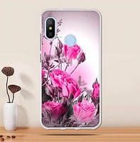 Бампер силіконовий чохол для Huawei P Smart plus з картинкою Рожеві троянди