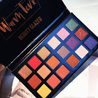Набор теней для век Beauty Glazed Warm Tone ultra pigmented eyeshadow 18 цветов
