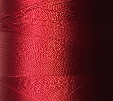 Нитка шовк для машинної вишивки embroidery 120den. №В-313(т. червоний.)(МН) 3000 ярд