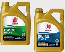 Синтетичні і напівсинтетичні моторні масла IDEMITSU (легкові автомобілі і мікроавтобуси)